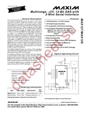 MAX127BCAI+ datasheet  